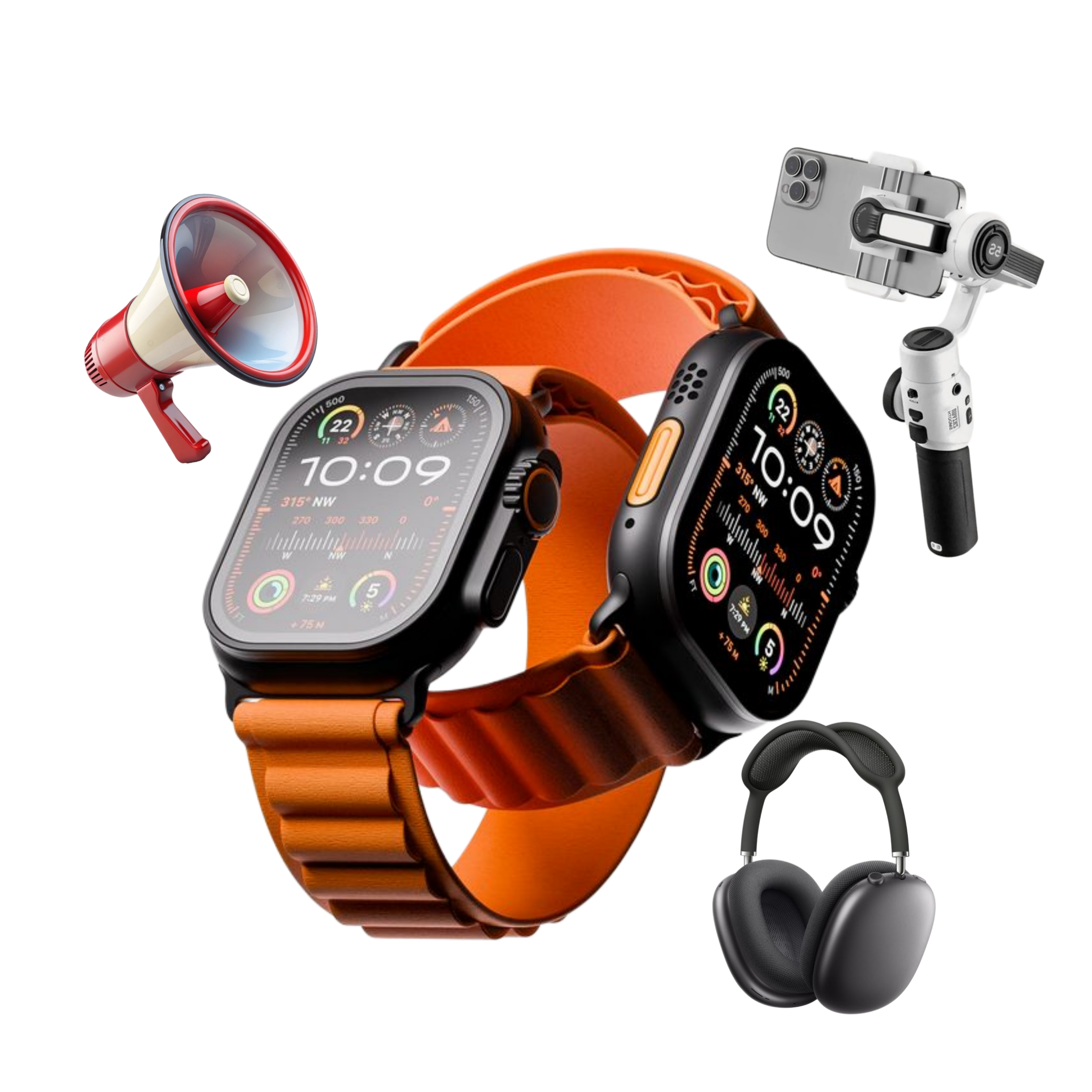 Gadgets and accessories collection featuring modern tech items, smart devices, and everyday electronic accessories for unisex users.Emiravaly