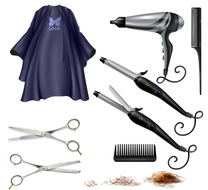 Hair styling tools collection at Emiravaly including hair dryers, straighteners, and curlers for professional and home use.
