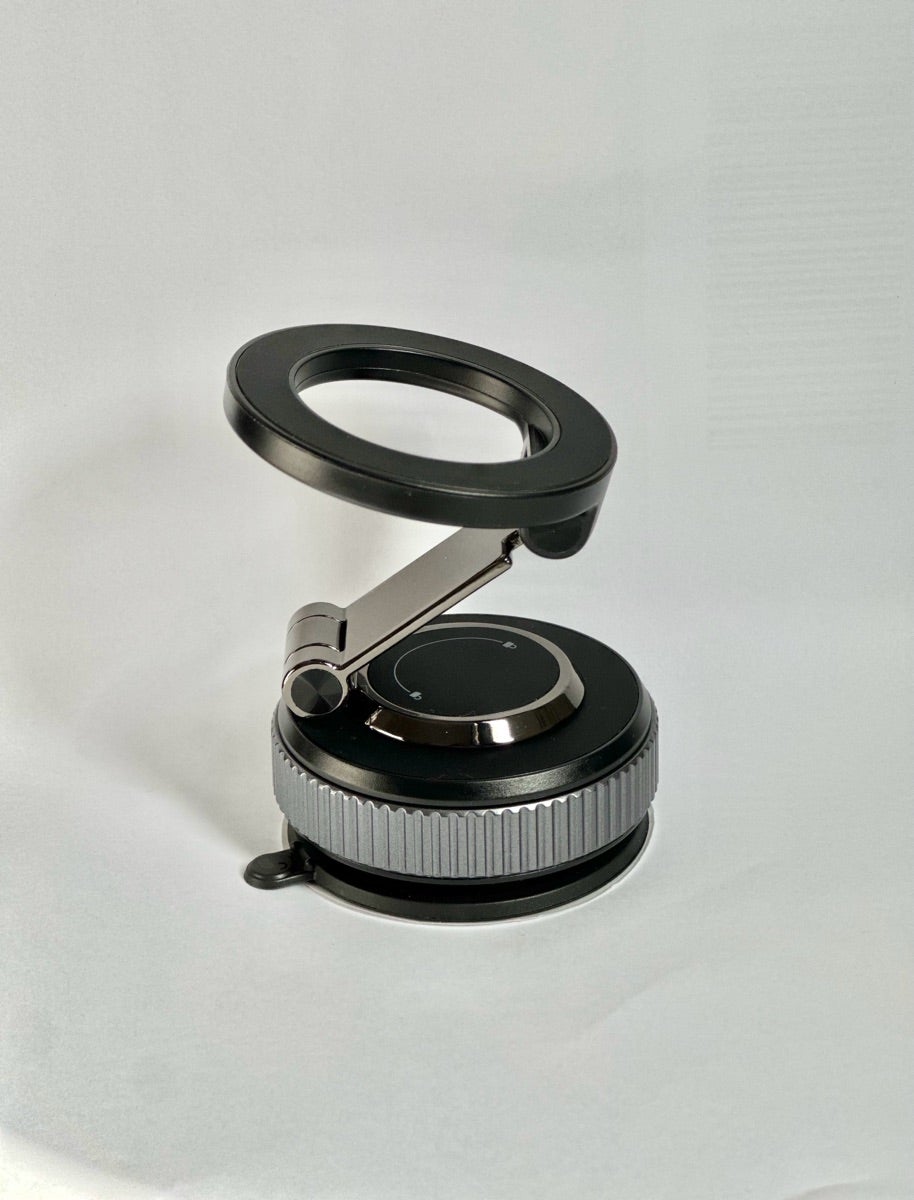 360° Vacuum Suction Magnetic Phone Holder – Strong Mount for Car & Desk | Emiravaly UAE