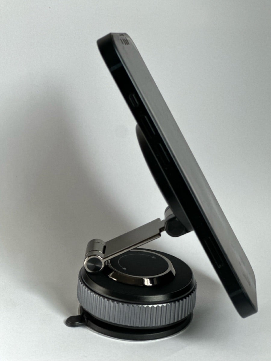 360° Vacuum Suction Magnetic Phone Holder – Strong Mount for Car & Desk | Emiravaly UAE