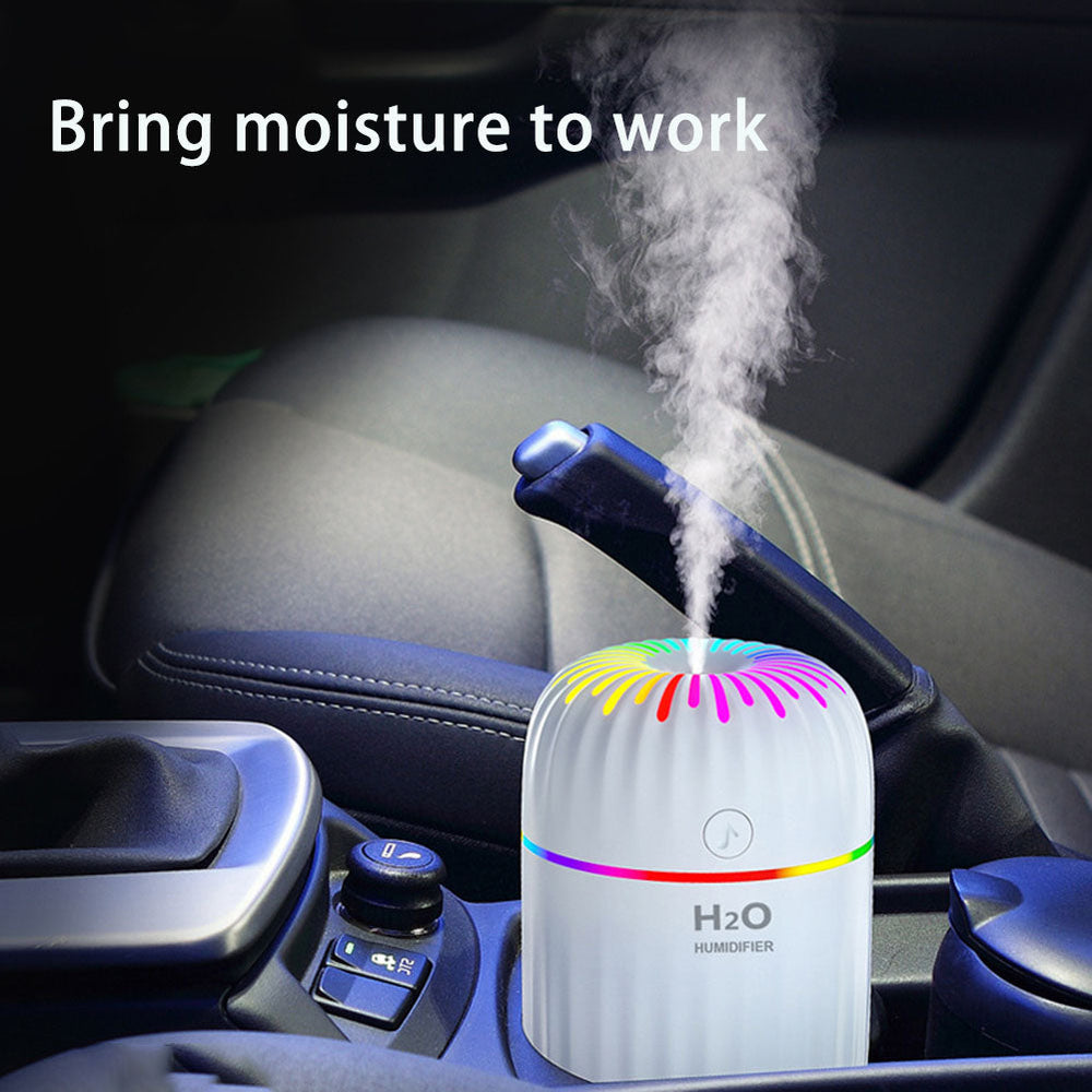 3-in-1 Humidifier with USB Power, LED Light & Aroma Diffuser – UAE Edition