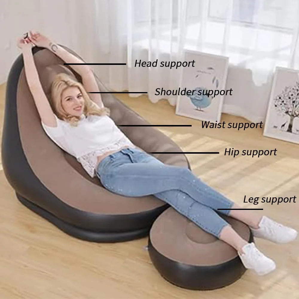 Inflatable Sofa and Foot Rest