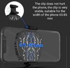 Phone Cooler for Gaming, iPhone Cooling Fan with RGB LED - New Hyper Chill Mobile Radiator