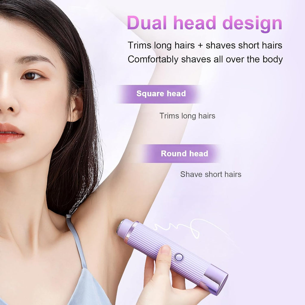 Double-Head Electric Shaver for Women – Waterproof Wet & Dry Hair Remover | Emiravaly UAE