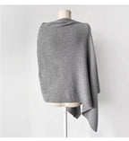 Elegant Wool Slant Cape Scarf for Women – Warm Winter Shawl UAE Edition