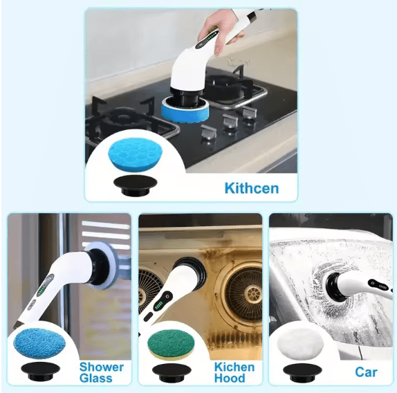 Electric Cleaning Brush JY-6010 – Powerful Spin Scrubber for Home & Kitchen