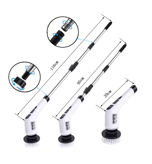 Electric Cleaning Brush JY-6010 – Powerful Spin Scrubber for Home & Kitchen