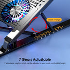 Foldable Dual Fan Laptop Cooling Stand – Silent Cooling for Work & Gaming