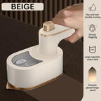 Foldable Travel Iron stored in drawer with folded clothes — compact design by Emiravaly UAE
