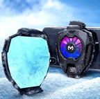 Goggles with a digital display and colorful lens on a snowy background Emiravaly