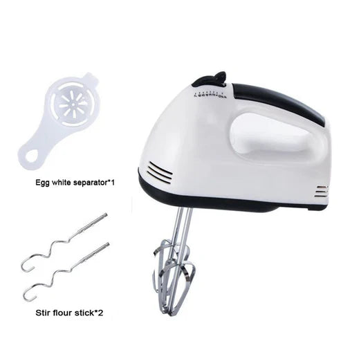 Hand mixer with attachments on a white background Emiravaly 