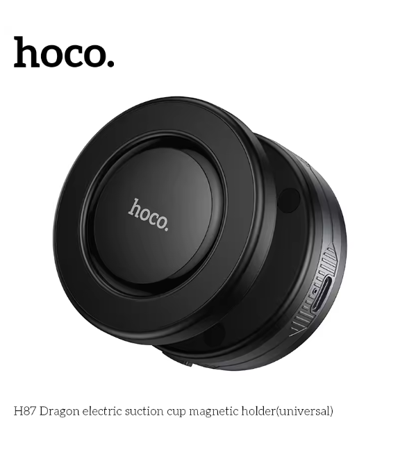 Hoco Dragon Electric Suction-Cup Magnetic Phone Holder – Universal Car & Desk Mount | Emiravaly UAE
