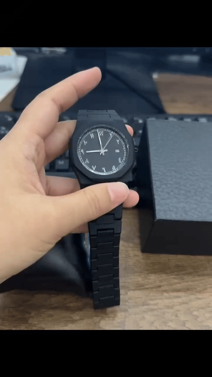 Stainless Steel Arabic Watch – Timeless Elegance with a Cultural Touch