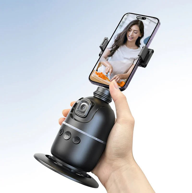 P03 Auto Face Tracking Desktop Gimbal – 360° Smart Phone Holder for Vlogging & Video Calls | Emiravaly UAE