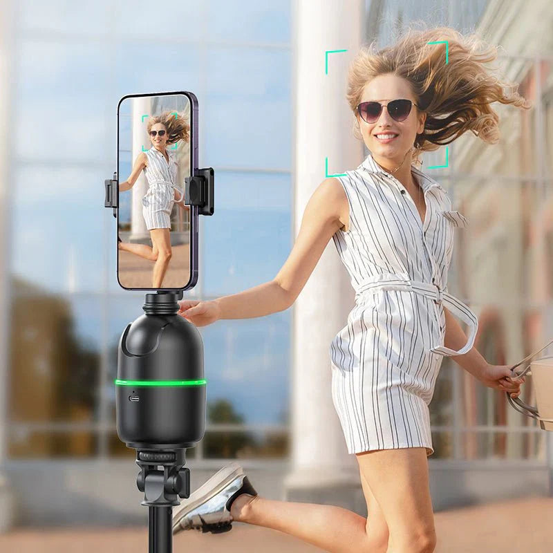 P03 Auto Face Tracking Desktop Gimbal – 360° Smart Phone Holder for Vlogging & Video Calls | Emiravaly UAE