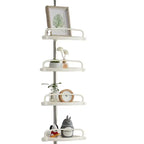 4 Tier Adjustable Shelf Bathroom Organiser Corner Rack