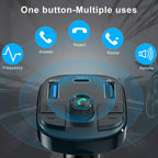 Car MP3 Bluetooth FM Transmitter – USB Charger & FM Modulator for Any Car | Emiravaly UAE