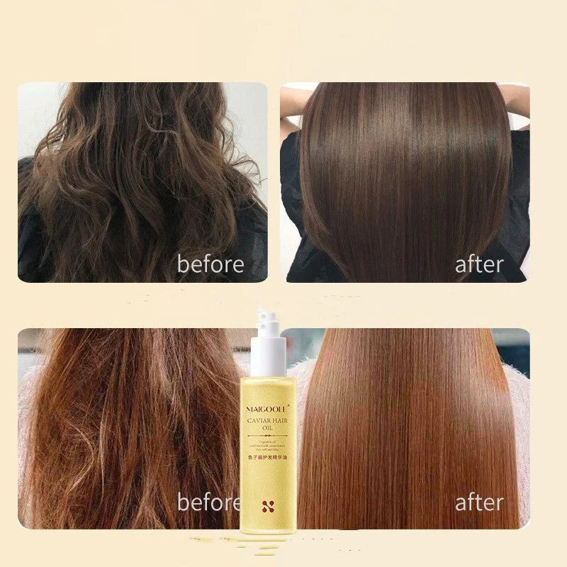 Caviar Hair Oil 80ml – Anti-Frizz, Dryness Repair & Shine Boost Treatment | Emiravaly UAE