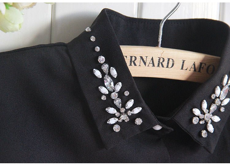 Chiffon Rhinestone Fake Collar Shawl for Women UAE | Emiravaly