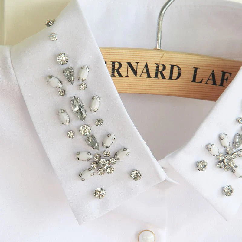 Chiffon Rhinestone Fake Collar Shawl for Women UAE | Emiravaly