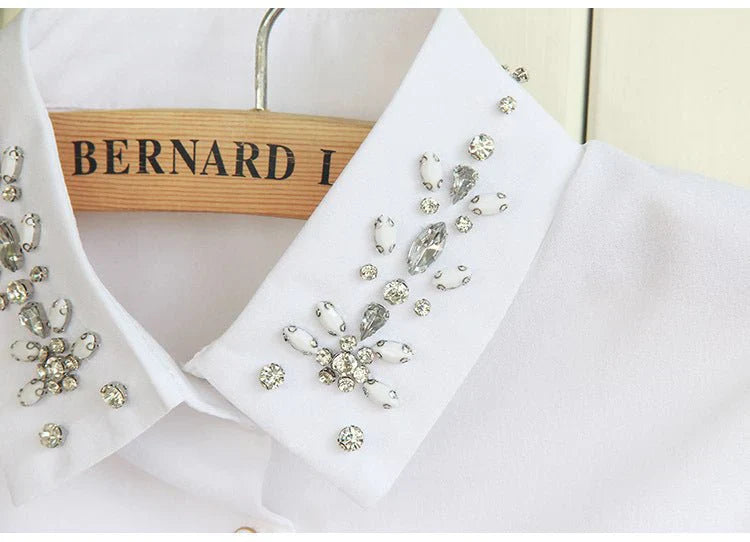 Chiffon Rhinestone Fake Collar Shawl for Women UAE | Emiravaly