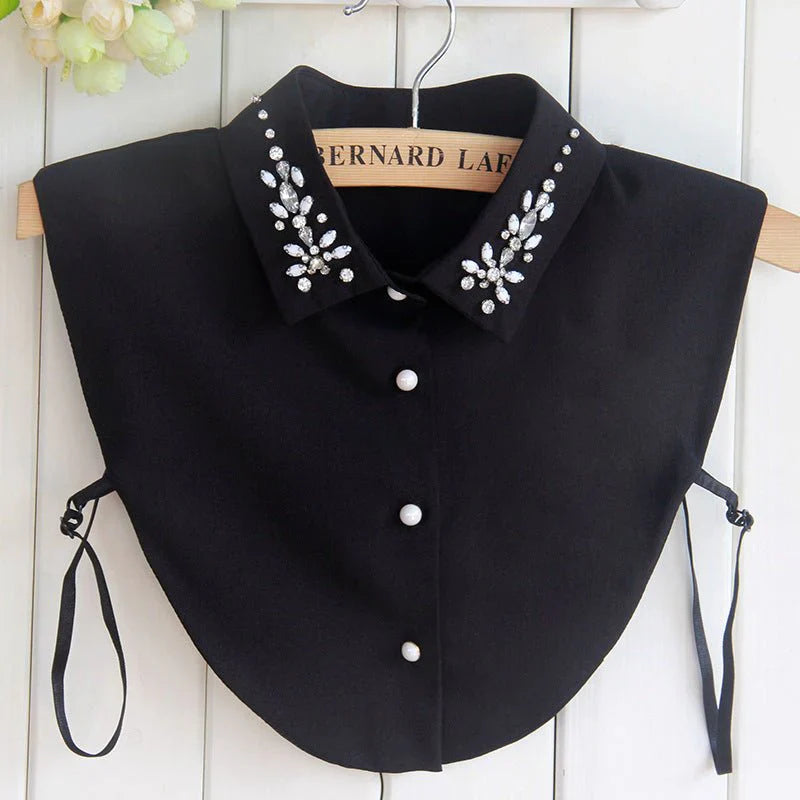 Chiffon Rhinestone Fake Collar Shawl for Women UAE | Emiravaly