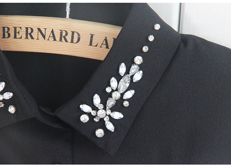 Chiffon Rhinestone Fake Collar Shawl for Women UAE | Emiravaly