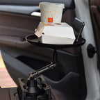 3-in-1 Car Cup Holder Food Tray with Phone Stand – Swivel Multifunctional Car Organizer | Emiravaly UAE