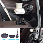 3-in-1 Car Cup Holder Food Tray with Phone Stand – Swivel Multifunctional Car Organizer | Emiravaly UAE