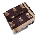 Cute Kitten Plaid Cashmere Shawl Scarf – Soft, Warm & Stylish Winter Wrap | Emiravaly UAE