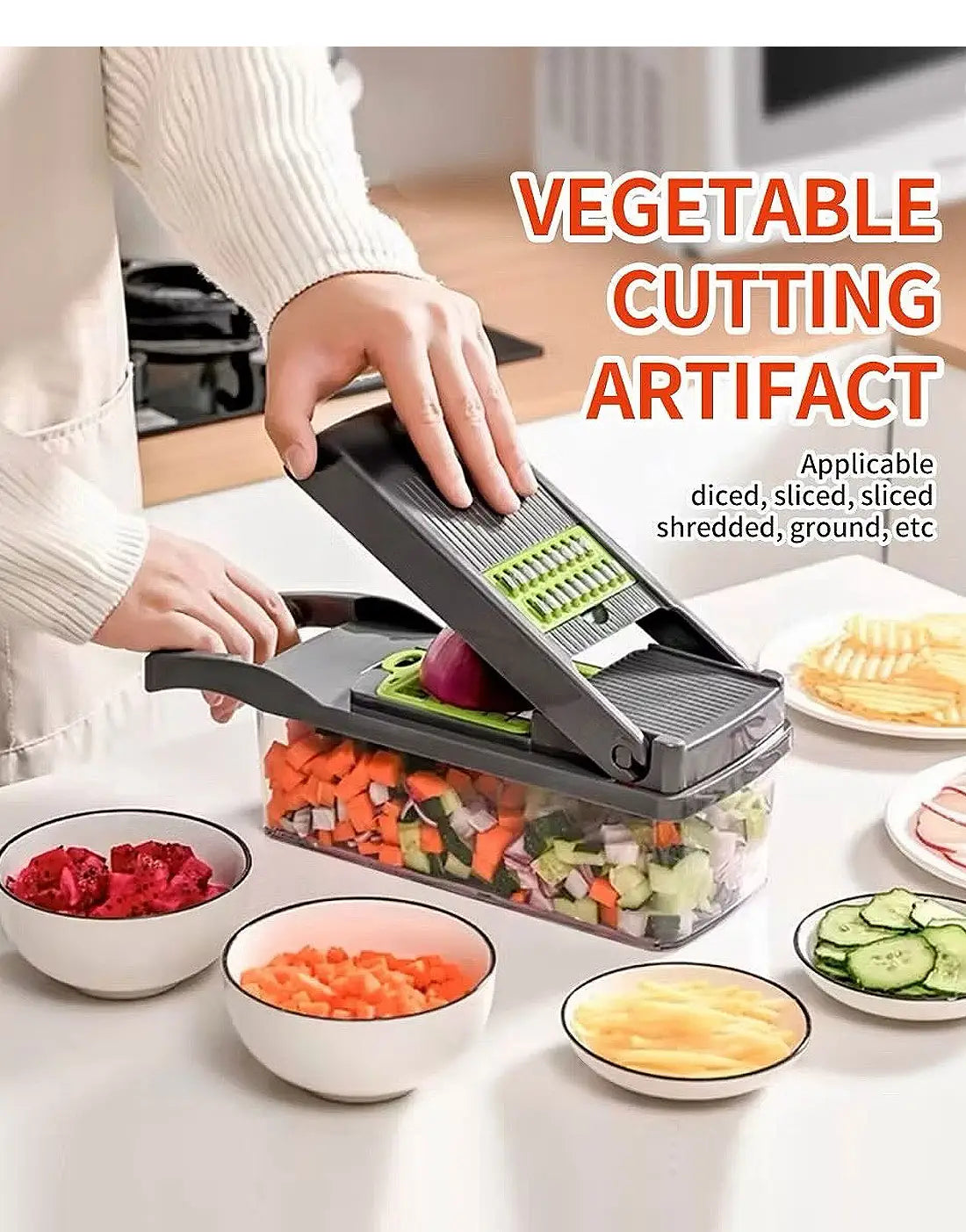 Vegetable Cutter Chopper and Slicer
