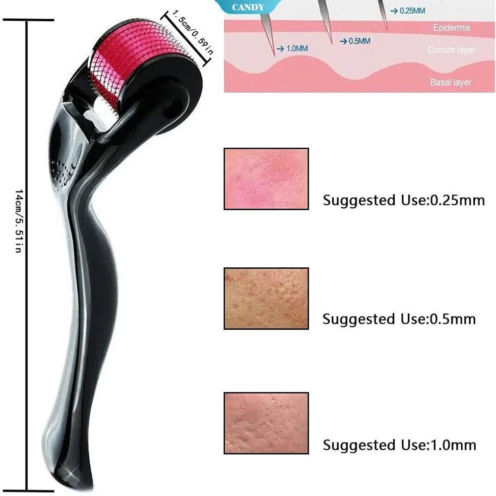 Derma Roller System – Microneedle Tool for Face, Beard & Scalp Skin Glow | Emiravaly UAE