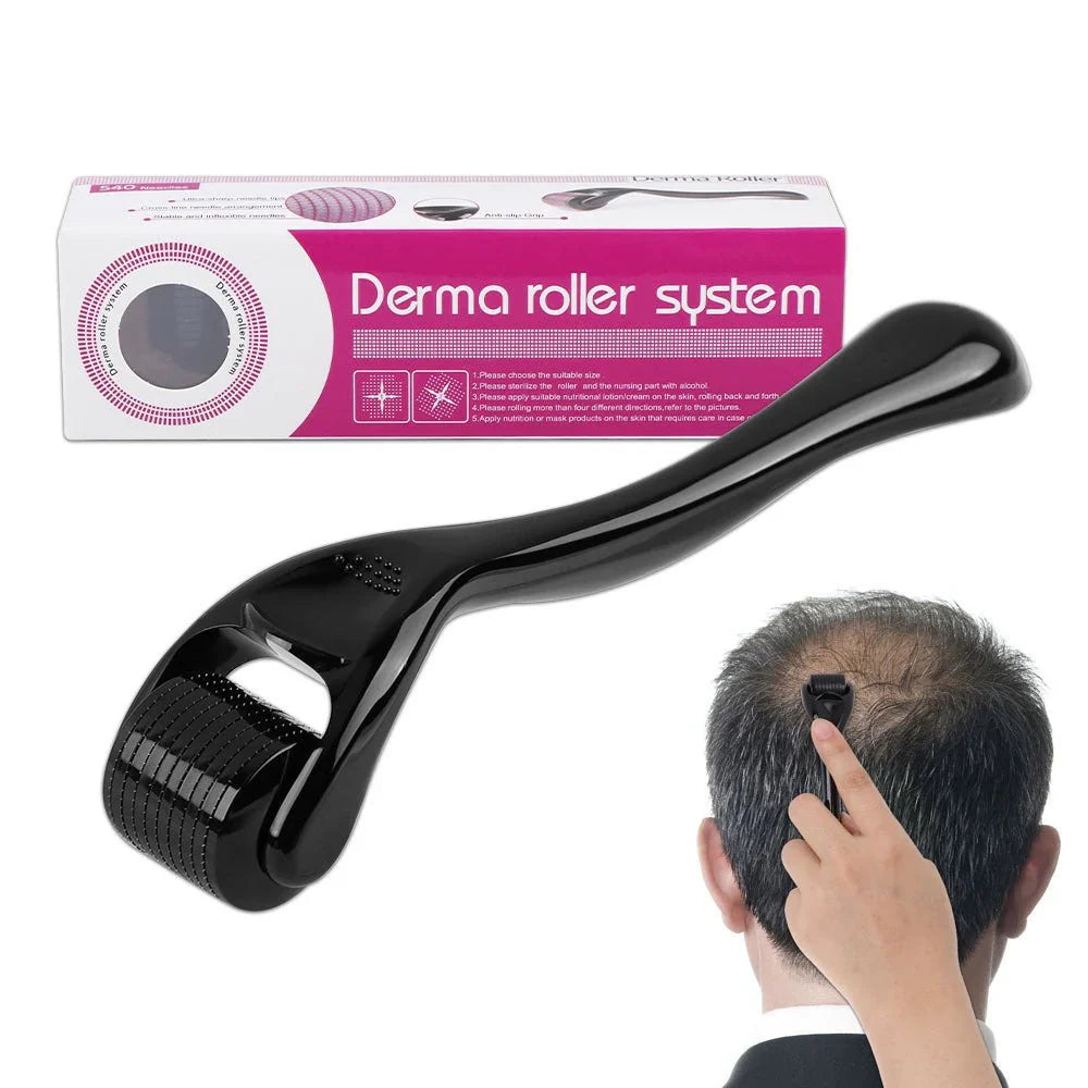 Derma Roller System – Microneedle Tool for Face, Beard & Scalp Skin Glow | Emiravaly UAE
