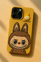 Labubu 3D Bunny Woven-Texture iPhone Case – Cute Protective Cover | Emiravaly UAE