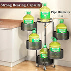 360° Rotating Fruit & Vegetable Basket with Wheels – Stylish Kitchen Storage | Emiravaly UAE