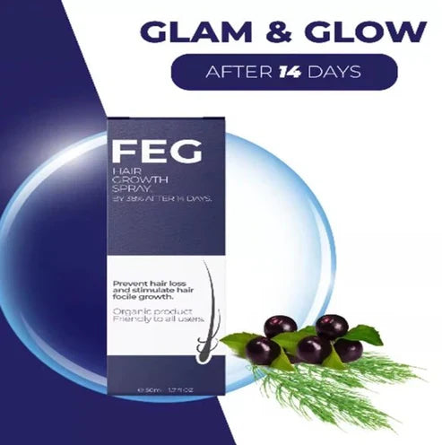 FEG Hair Growth Spray – Natural Hair Thickening & Scalp Repair Treatment | Emiravaly UAE