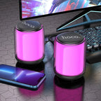 Hoco BS6S 2-in-1 Wireless Colorful Speaker – Portable Bluetooth with LED Light Show | Emiravaly UAE