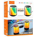 Hoco BS6S 2-in-1 Wireless Colorful Speaker – Portable Bluetooth with LED Light Show | Emiravaly UAE