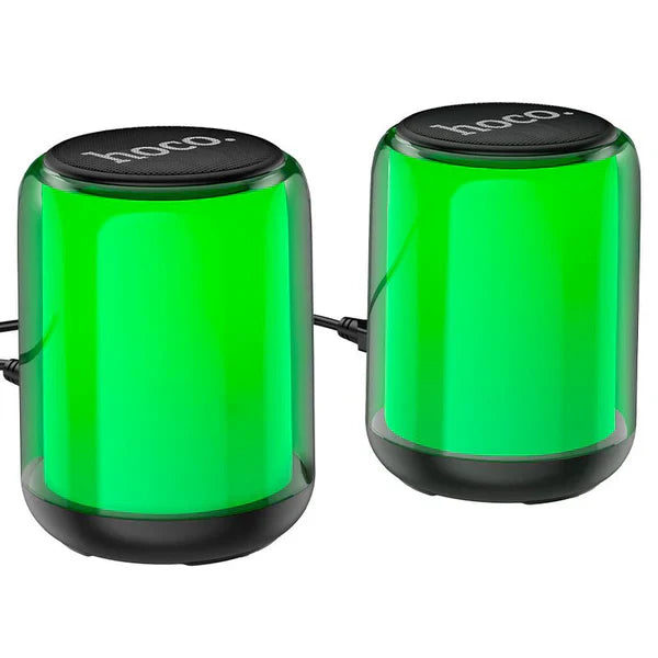 Hoco BS6S 2-in-1 Wireless Colorful Speaker – Portable Bluetooth with LED Light Show | Emiravaly UAE