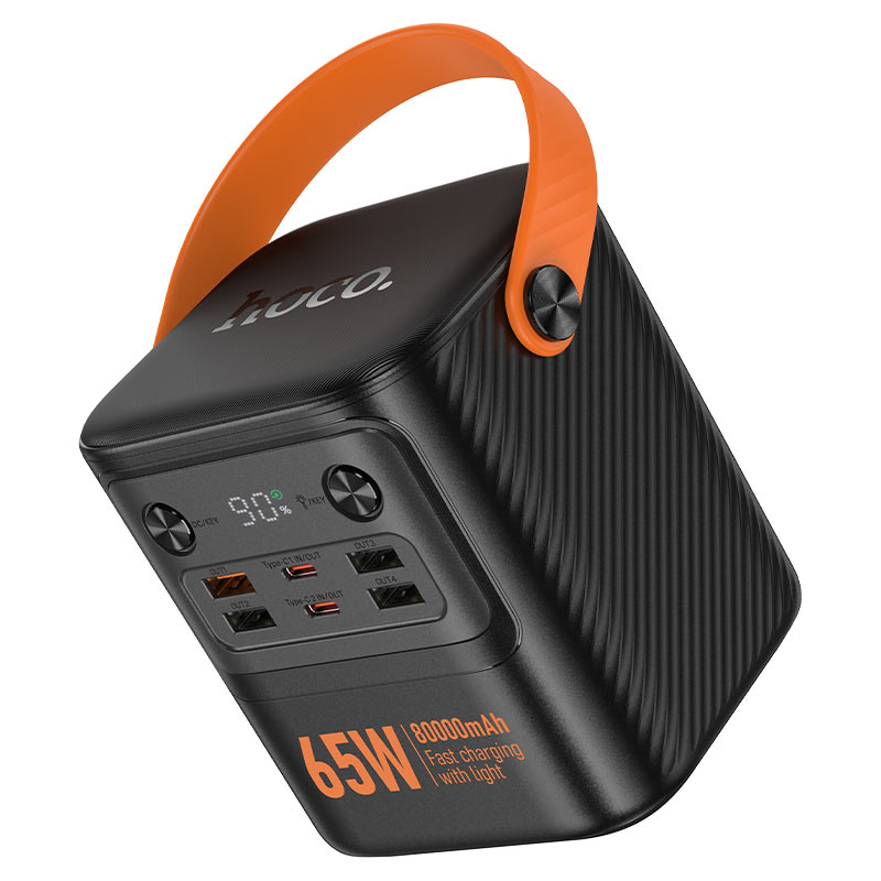 Hoco J152 Pro Power Bank 80000mAh – 65W Fast Charging Portable Power Station | Emiravaly UAE