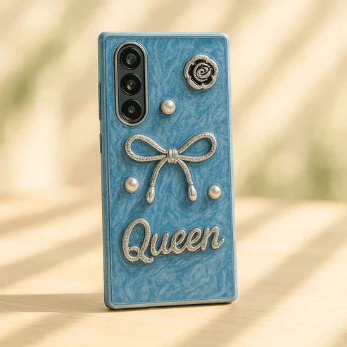 Luxury 3D Bow & Pearl iPhone Case – Elegant Shockproof Protective Cover | Emiravaly UAE