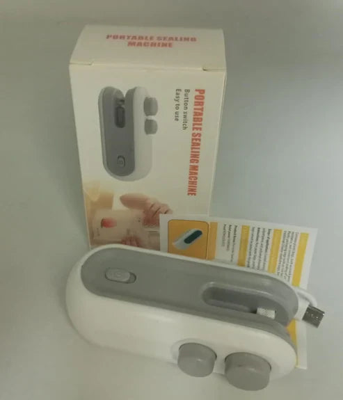 Portable Mini Sealing Machine – USB Rechargeable Heat Sealer for Food & Bags | Emiravaly UAE