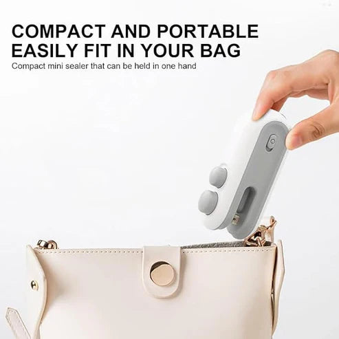 Portable Mini Sealing Machine – USB Rechargeable Heat Sealer for Food & Bags | Emiravaly UAE