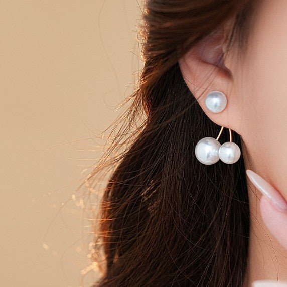 Retro Creative Women'S Pearl Cherry Earrings