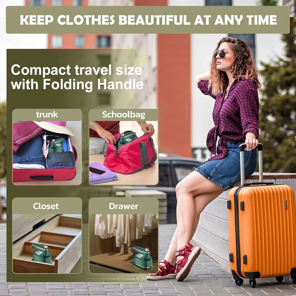 Foldable Travel Iron original box packaging — Emiravaly UAE

