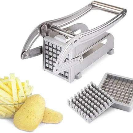 Potato peeler with interchangeable blades on a white background