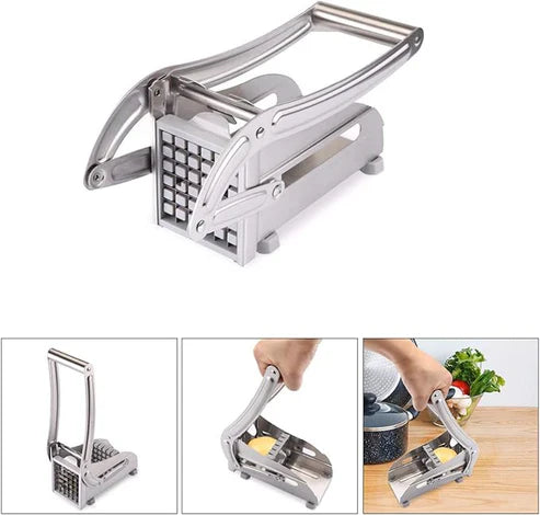Stainless Steel Slice Cutter – Heavy-Duty Potato & Vegetable Chopper