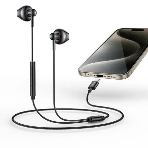 Type-C Aluminum Alloy Earphone – Premium Wired Hi-Fi Audio for USB-C Devices | Emiravaly UAE