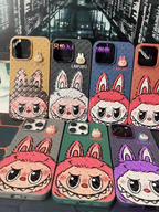Labubu 3D Bunny Woven-Texture iPhone Case – Cute Protective Cover | Emiravaly UAE